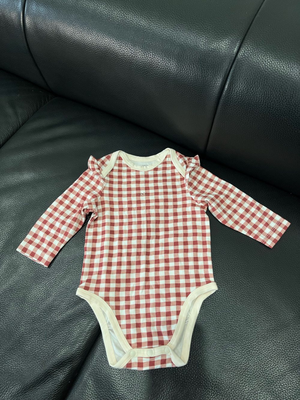 Set 2 bodysuit Nous hoạ tiết caro đỏ ( size: 6->9m) - Ảnh 12
