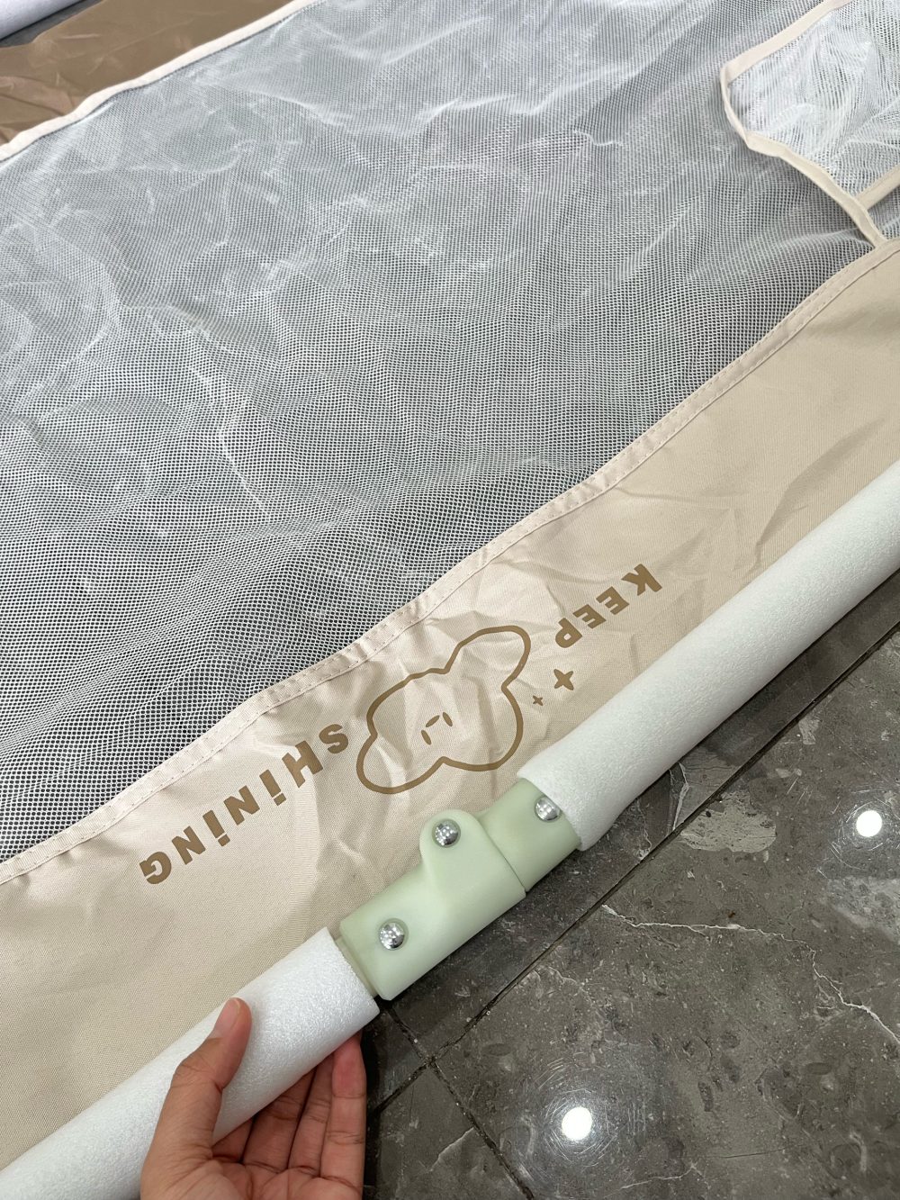 2 thanh chắn giường Pakey màu nâu be (KT: 2mx70cm) - Ảnh 13