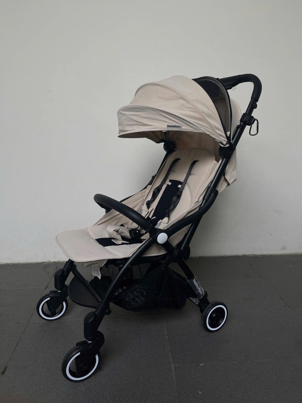 Xe đẩy Hamilton x1 plus màu be (size: sơ sinh->20kg ) - Ảnh 11