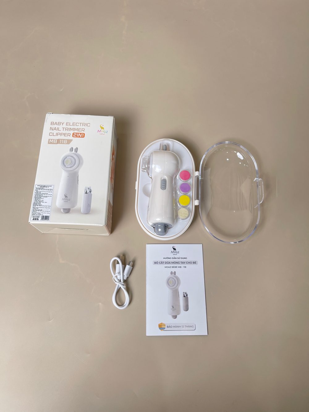 Bộ cắt dũa móng tay cho bé Moaz Bébé MB 118 (full box) - Ảnh 5