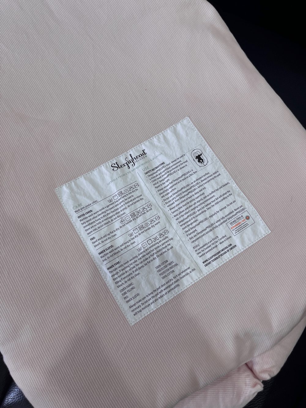 Nệm ngủ chung giường Sleepyhead Deluxe+ Mothercare màu hồng (85x46cm, size 0→8m) - Ảnh 10