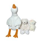 Set 3 gấu bông cừu, thỏ tai dài, vịt lười