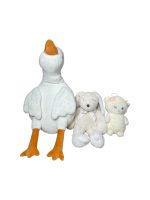 Set 3 gấu bông cừu, thỏ tai dài, vịt lười