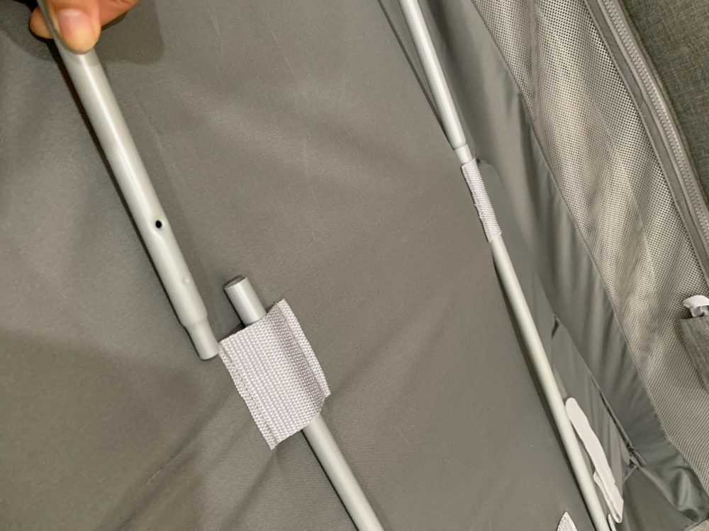 Giường cũi gấp gọn Joie Kubbie Sleep Foggy Gray - Ảnh 4