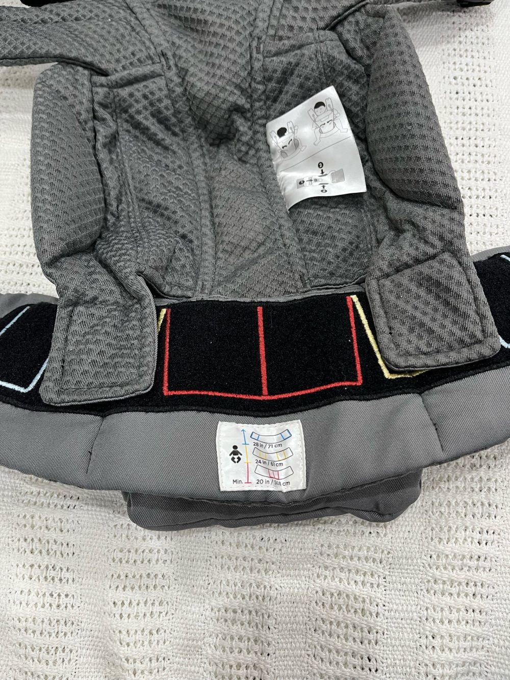Địu Ergobaby Omni Breeze màu Graphite grey (size: 0->48m, tối đa 20kg) - Ảnh 14