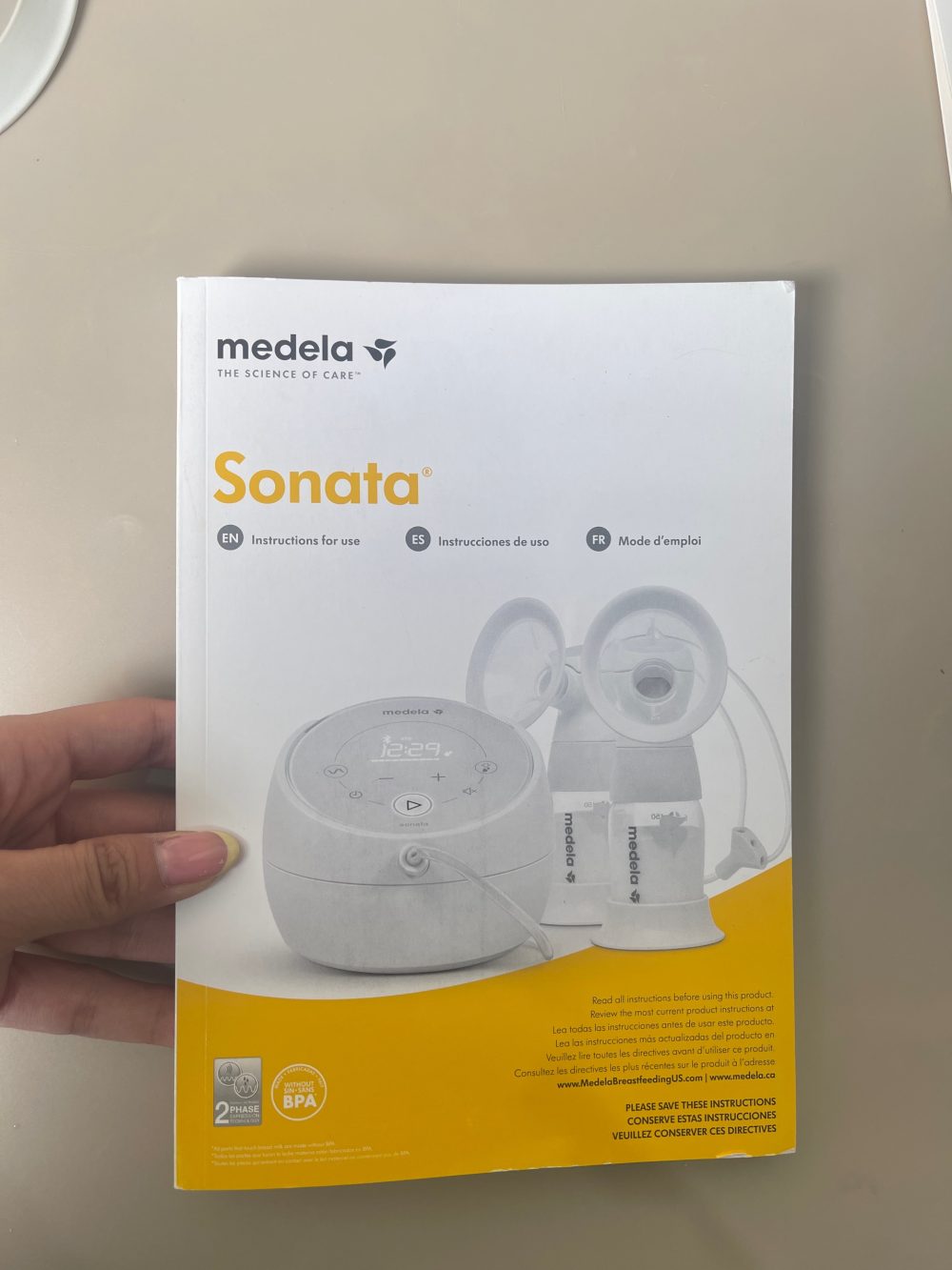 Máy hút sữa Medela Sonata (full box) - seal VNQ - Ảnh 18