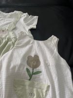 Set 2 bodysuit cộc tay xanh lá, caro Nous (Size: 0->3m) - Ảnh 3
