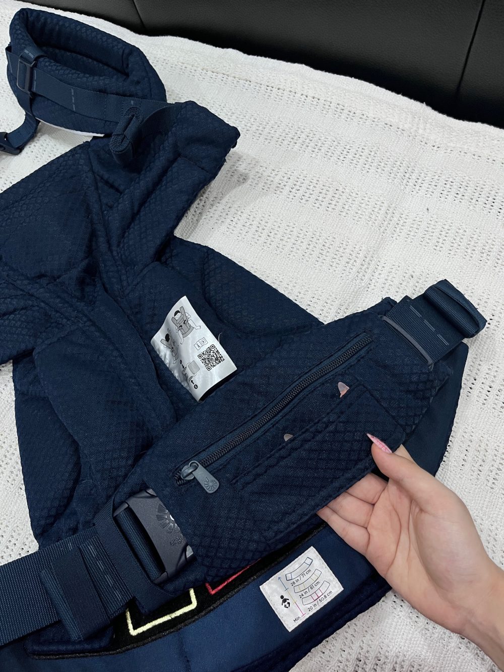 Địu bé Ergobaby Omni Deluxe, Midnight Blue ( size: 0->48m~ 3kg2->20kg4) full box - Ảnh 3