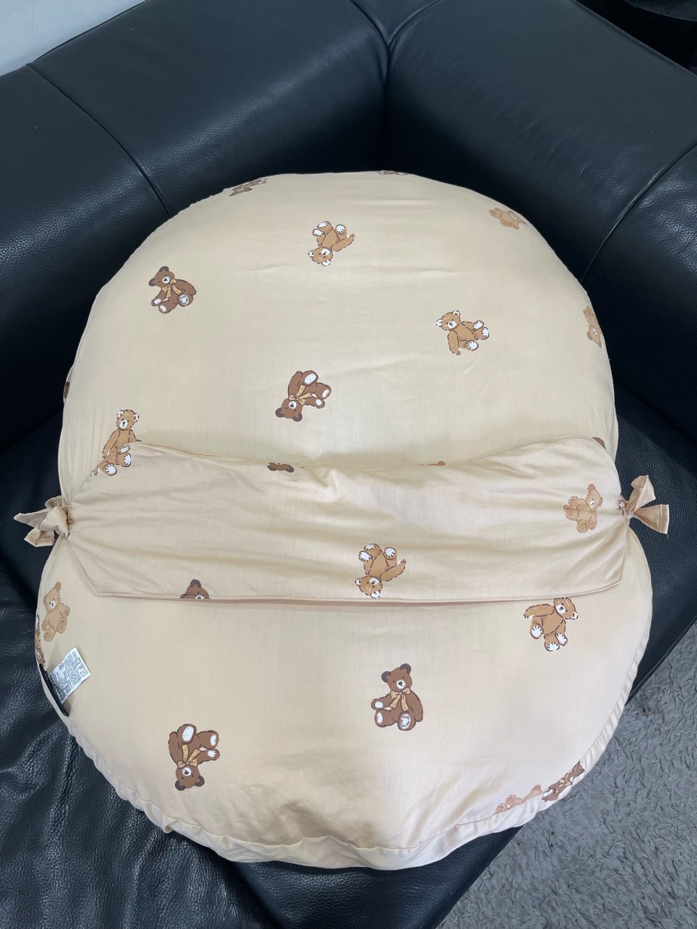 Gối chống trào ngược Dono&Dono vải 4 mùa (hoạ tiết gấu teddy) + kèm vỏ gối hoạ tiết thỏ hồng - Ảnh 22