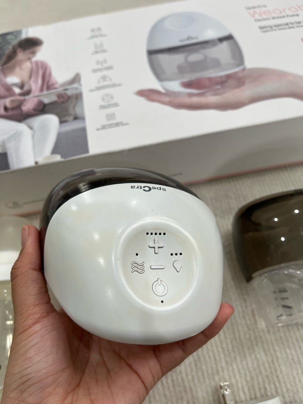 Bộ 2 máy hút sữa rảnh tay không dây Spectra Wearable ( full box) - Ảnh 11
