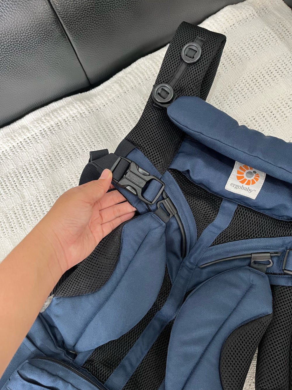 Địu Ergobaby Omni 360 Cool Air Mesh, Midnight Blue ( size: 3kg2->20kg~ 0->48m) - Ảnh 9