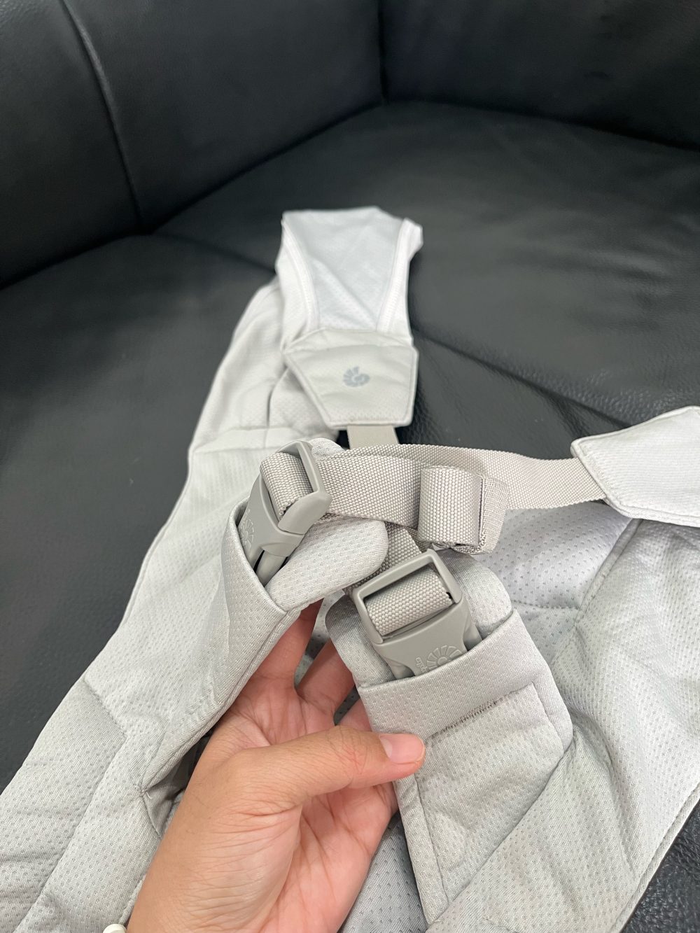 Địu Ergobaby Embrace soft air mesh – Soft grey ( size: 0->24m~ 3kg2->11kg3) - Ảnh 14
