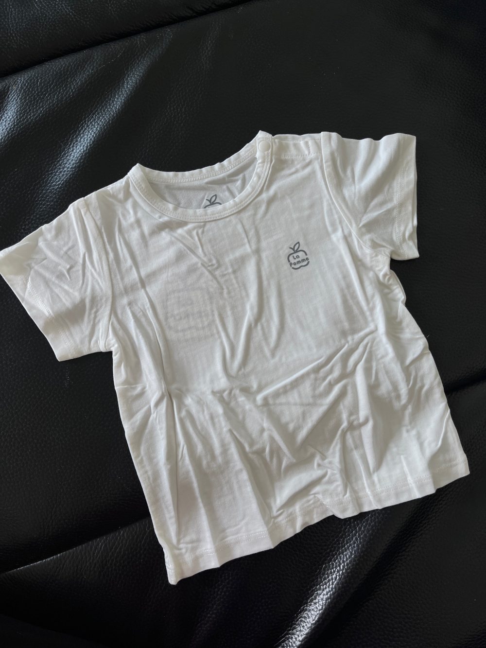 Bộ yếm rời kèm áo cộc tay La Pomme màu nâu (size 6→9m) - Ảnh 12