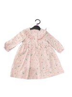 Đầm dài tay Mothercare in họa tiết màu hồng (6→9m)