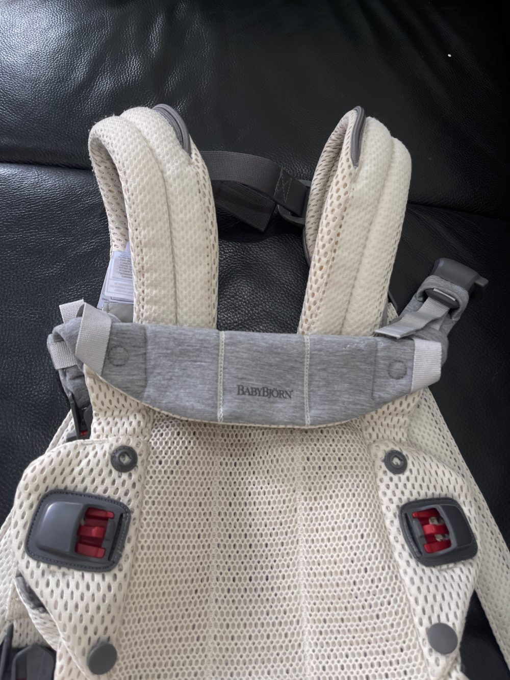 Địu Baby Bjorn màu kem (0->3y, tối đa 15kg, full box) - Ảnh 3