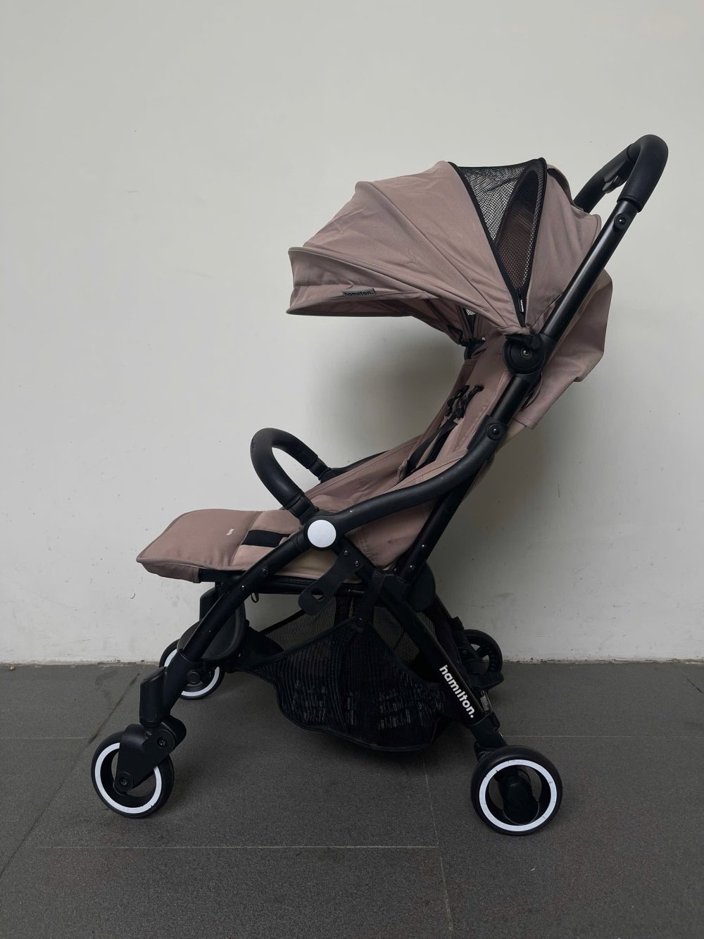 Xe đẩy gấp gọn Hamilton X1 plus màu nâu ánh hồng ( size: sơ sinh -> 20kg) - Ảnh 11