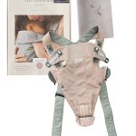 Địu Baby Bjorn mini màu hồng nhạt (0-1y, tối đa 11kg, full box)