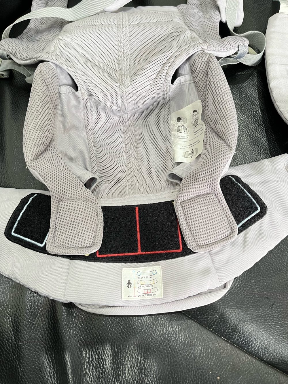 Địu Ergobaby Omni 360 Cool Air Mesh, Pearl Grey ( size:0->48m~ 3kg2->20kg) - Ảnh 10