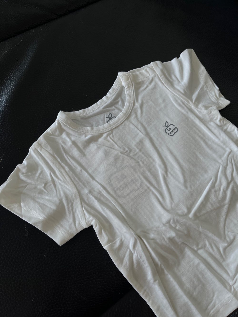 Bộ yếm rời kèm áo cộc tay La Pomme màu nâu (size 6→9m) - Ảnh 13