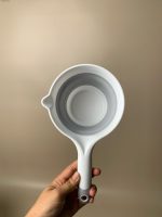 Set 4 món thau tắm, tựa lưng, ca tắm, mũ tắm màu xám, trắng - Ảnh 14