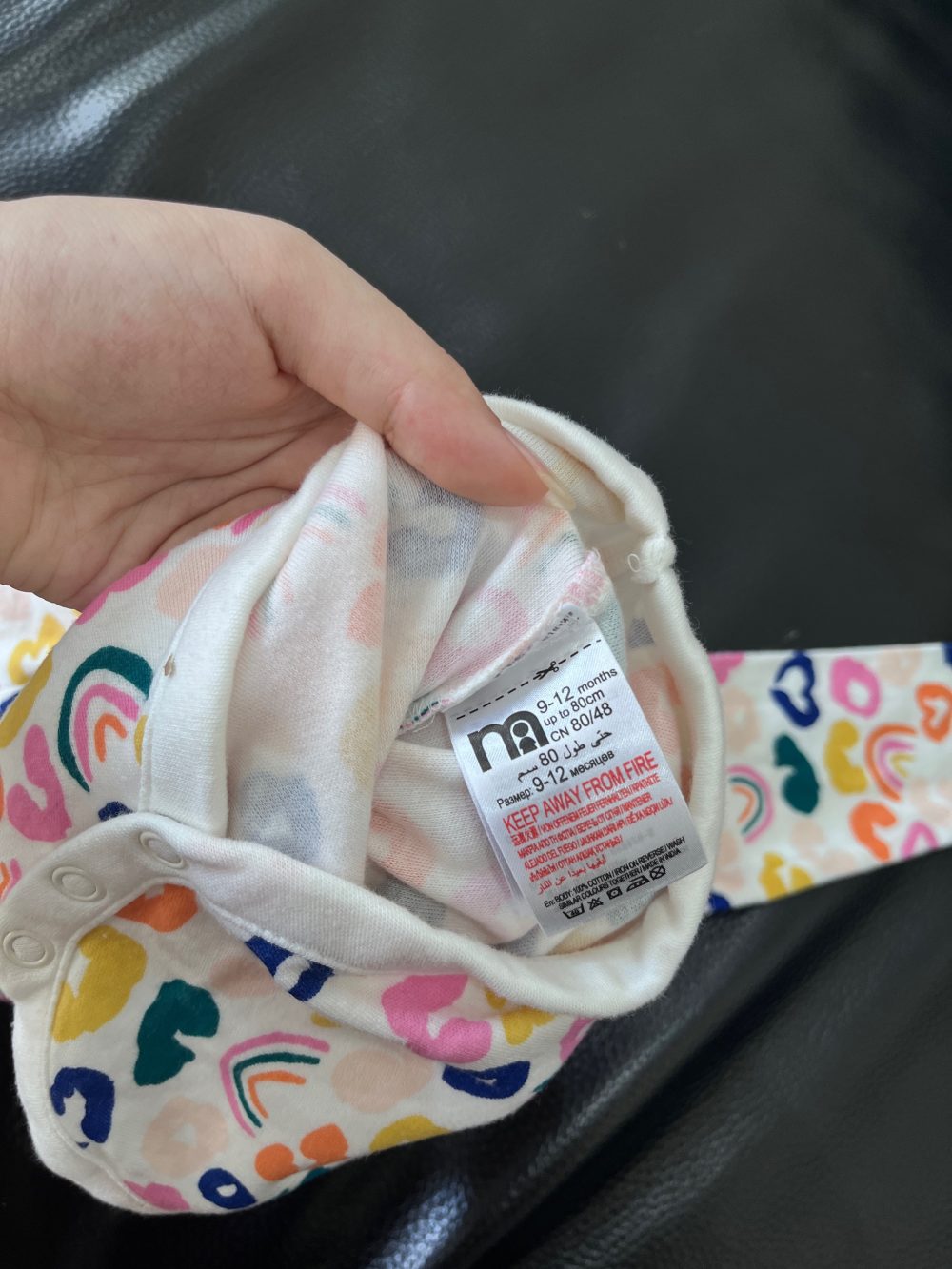 Set 3 bộ bodysuit Mothercare màu hồng, màu trắng (9m-12m) - Ảnh 11