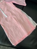 Áo dài cách tân thêu hoa màu hồng Tutupetti kèm quần no brand (13→15kg) - Ảnh 15