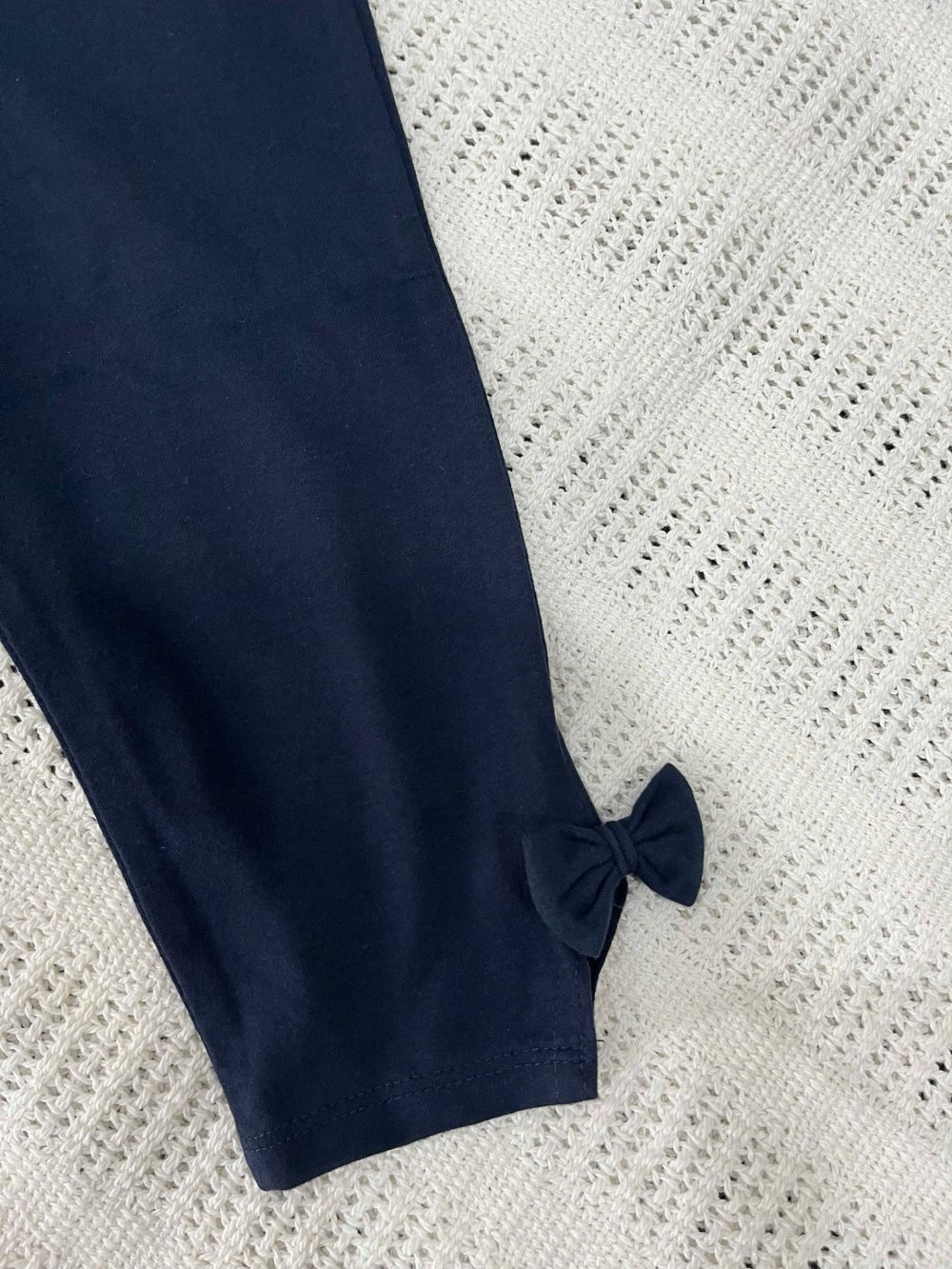 Quần legging lửng nơ Next baby màu xanh navy (size:9/12m,4/5y,6/7y) - Ảnh 6