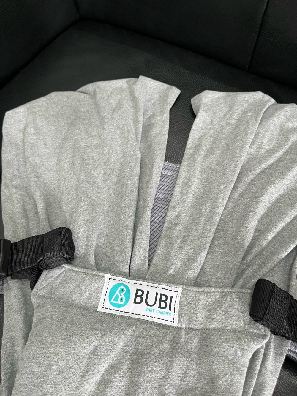 Địu vải BUBI Gen3 trợ lực vải cotton màu xám ( size: ) cho bé 0->2y~ 3kg5->14kg - Ảnh 3