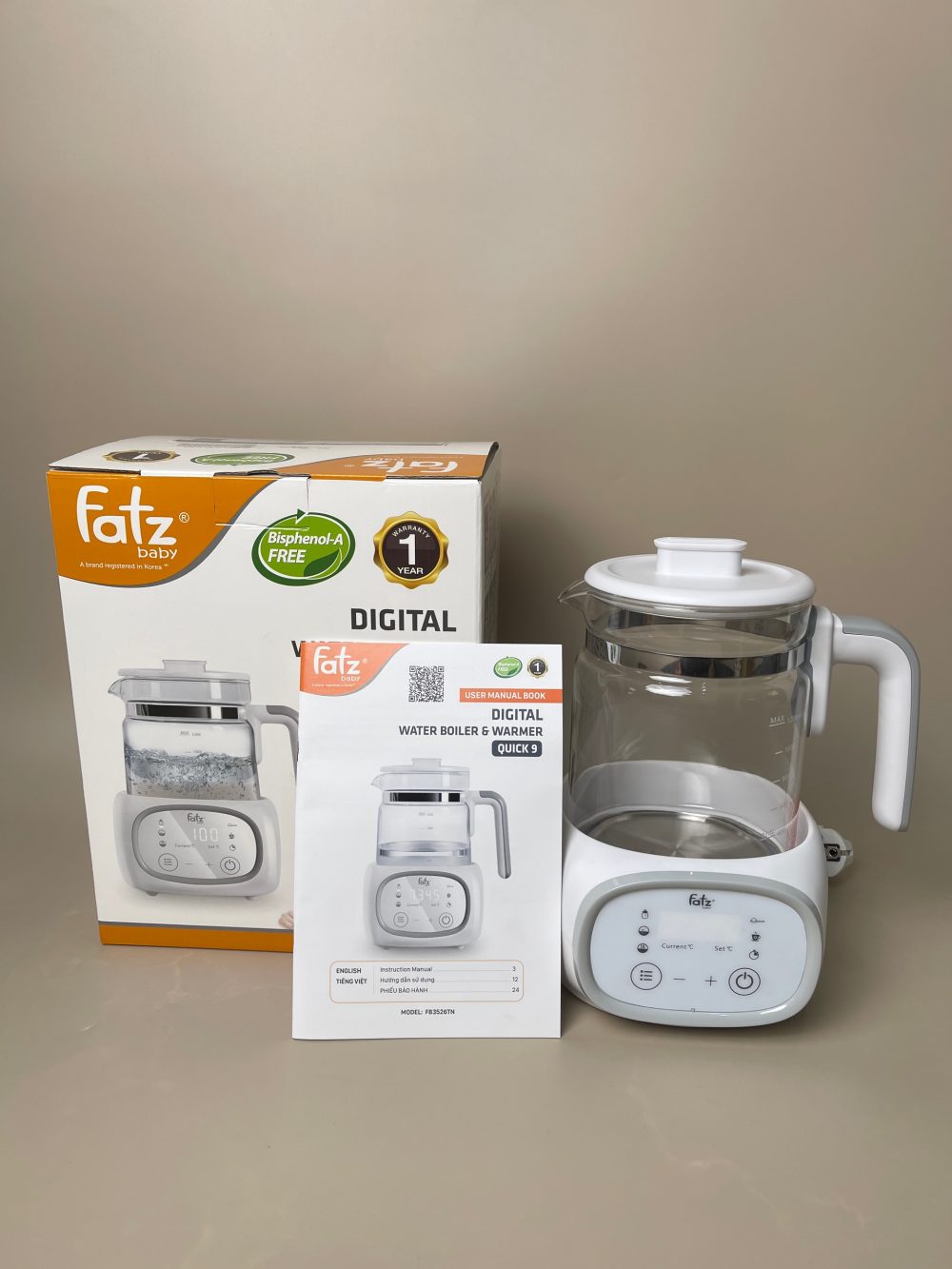 Máy đun và hâm nước pha sữa Fatzbaby Quick 9 ( fullbox) - Ảnh 5