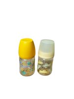 Set 2 bình sữa moyuum hoạ tiết mèo, trái tim 160ml ( size: 1/2)