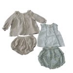 Set 2 đồ bộ cotton Verdaubet màu be, Abetta màu xanh (12→18m)