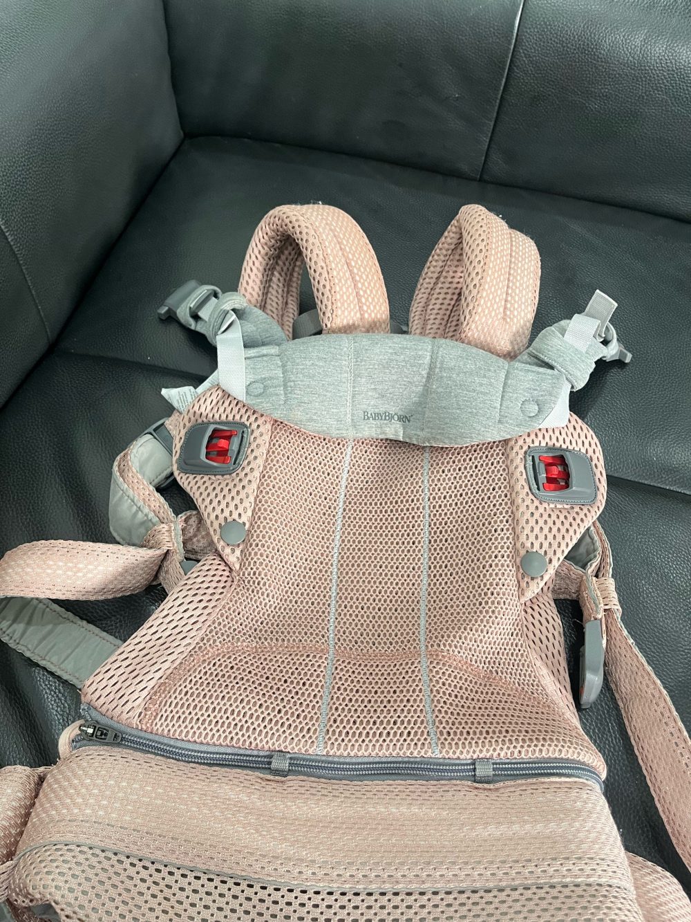Địu Baby Bjorn Harmony dusty pink (size: 0->3y ~ 3kg2->15kg) - Ảnh 9