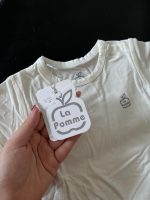 Bộ yếm rời kèm áo cộc tay La Pomme màu nâu (size 6→9m) - Ảnh 3