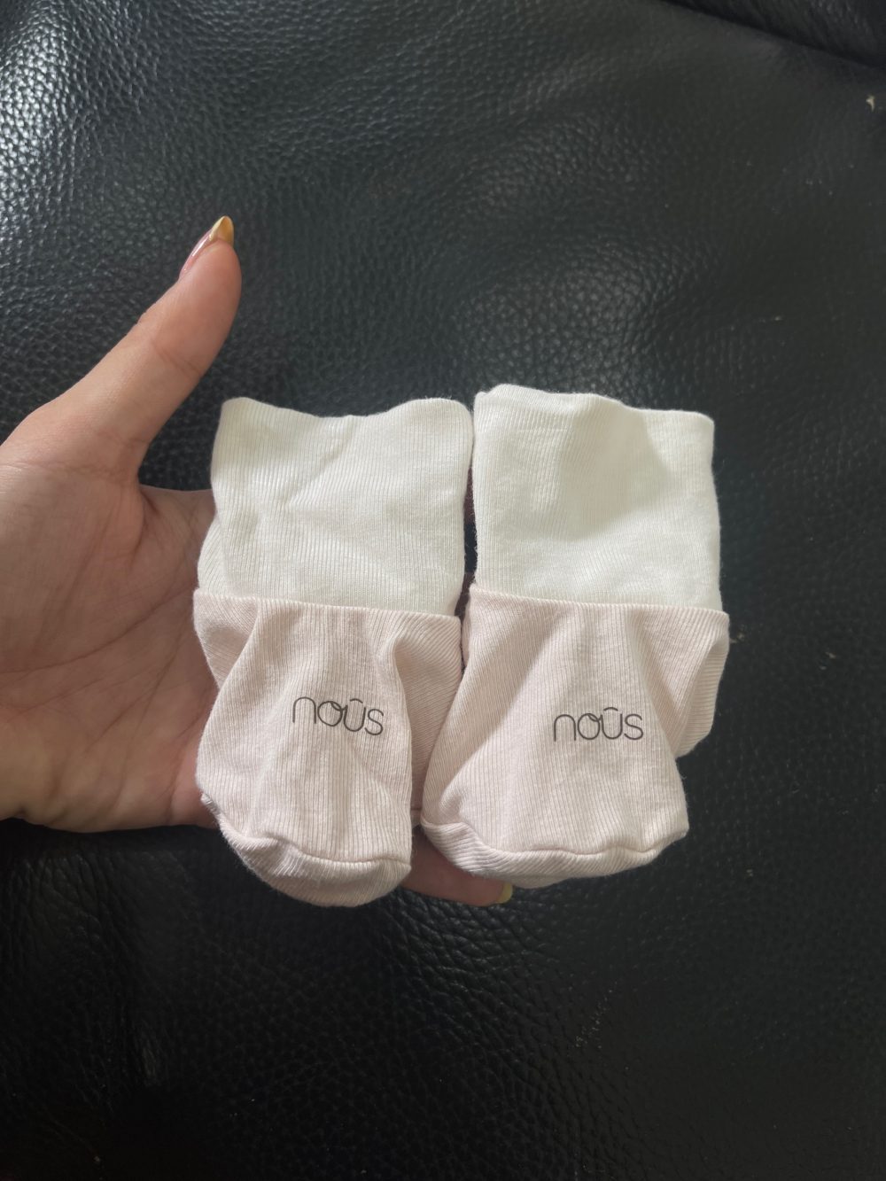 Set đồ Nous màu trắng/hồng (Size: 0->3m) - Ảnh 7