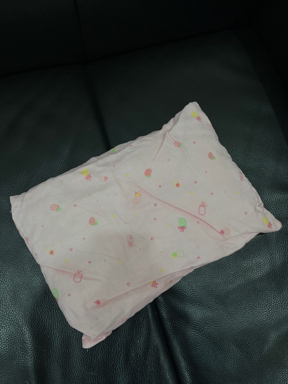 Gối bông Nous màu hồng hoạ tiết trái thơm ( size: 0m+) - Ảnh 5