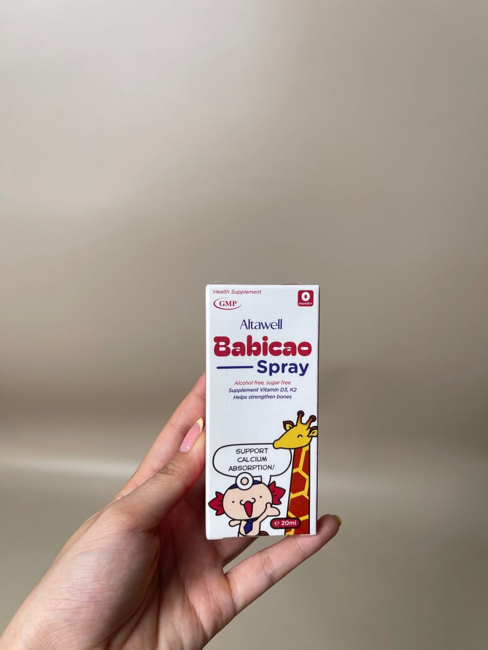Set 2 món xịt bổ sung D3, K2 Babicao spray và nhỏ mũi Pozo Care - Ảnh 7