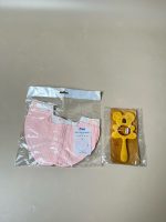 Set 2 yếm xô molli và đồ chơi cầm tay con gấu - Ảnh 3