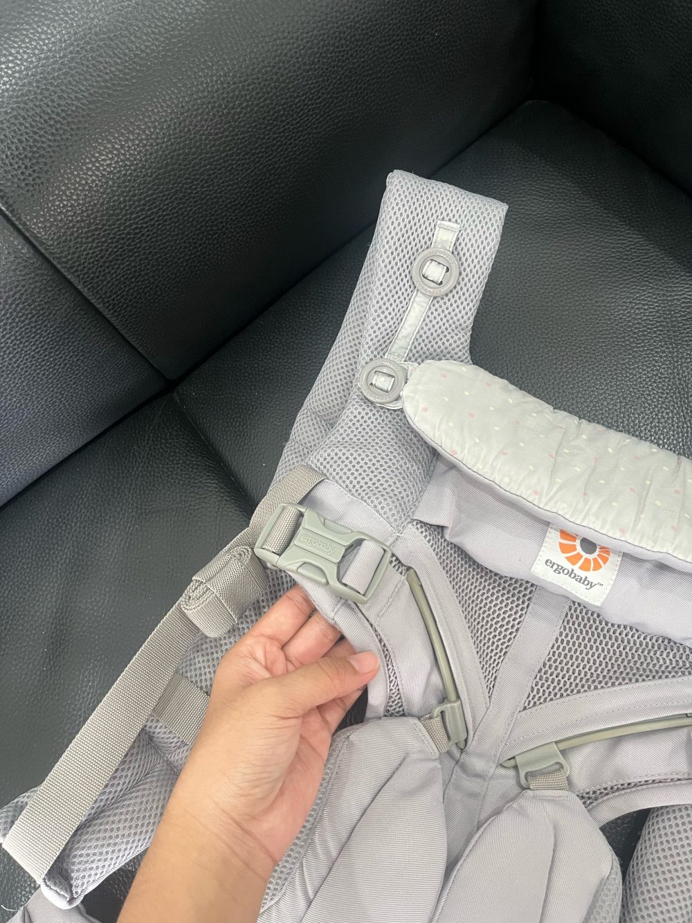 Địu Ergobaby Omni 360 Cool Air Mesh, Pearl Grey (size: 3kg2->20kg~ 0->48m) - Ảnh 7