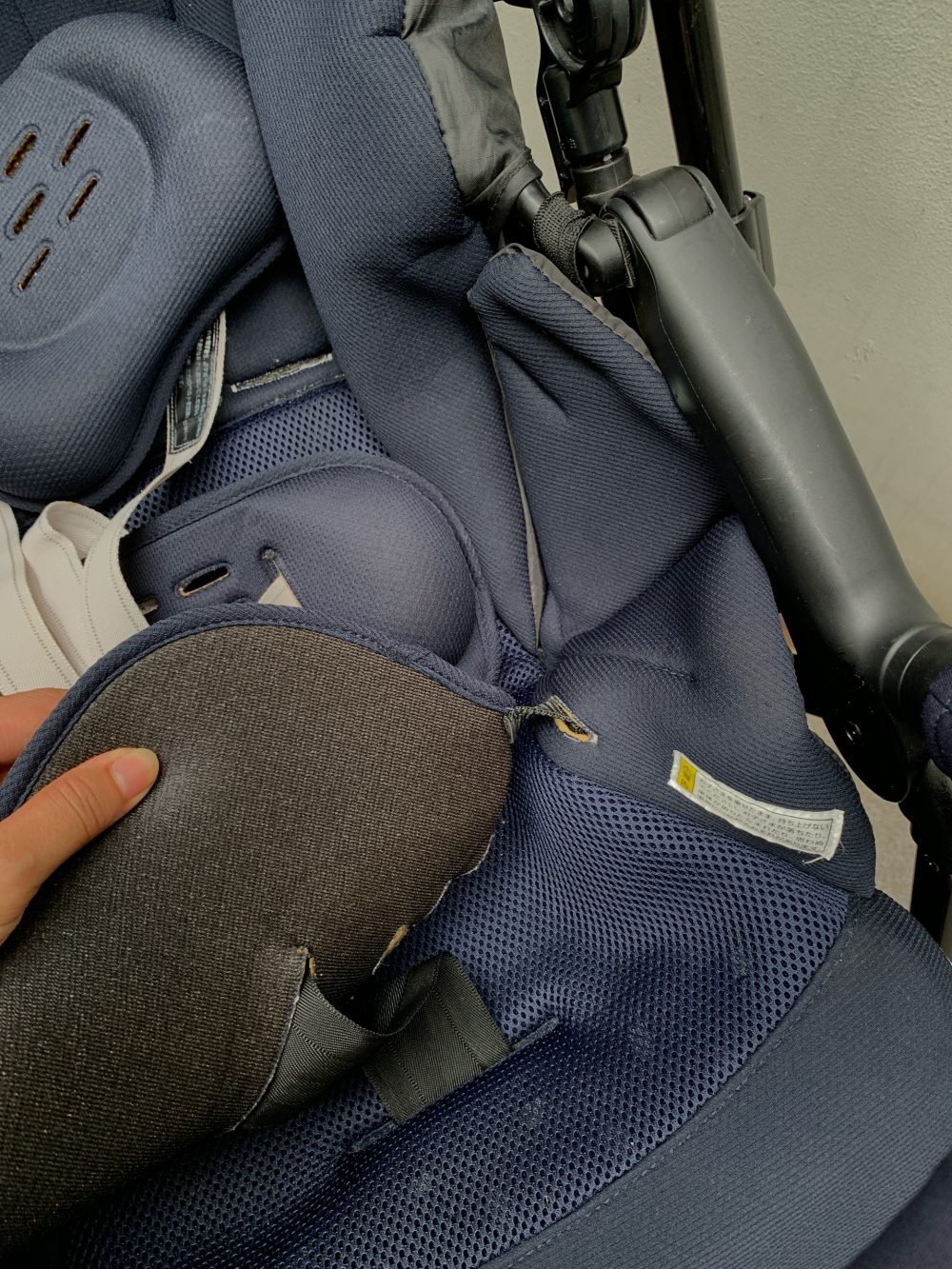 Xe đẩy Combi Mechacal Handy 4Cas màu xanh navy (sơ sinh-15kg~36 tháng) - Ảnh 3