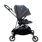 Xe đẩy Cybex melio carbon 3 màu xám ( size: sơ sinh-> 15kg) kèm đệm sơ sinh