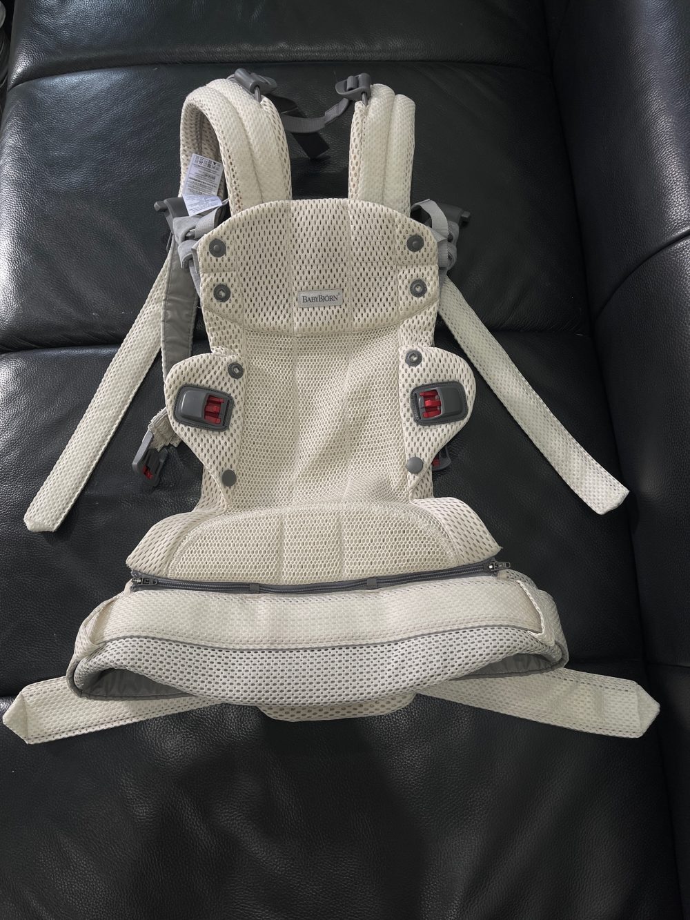Địu Baby Bjorn Harmony màu kem (0->3y, tối đa 15kg, full box) - Ảnh 9
