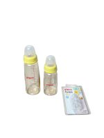 Set 2 bình sữa PPSU cổ hẹp Pigeon 160ml, 240ml ( no box) kèm núm ti size 4m+