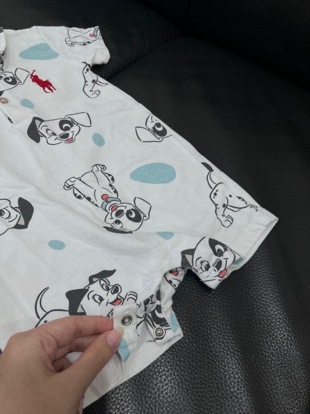 Set 2 bộ bodysuit Ralph Lauren và Obaibi màu xanh, trắng (size: 12m) - Ảnh 13