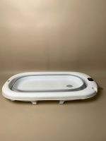 Set 4 món thau tắm, tựa lưng, ca tắm, mũ tắm màu xám, trắng - Ảnh 5