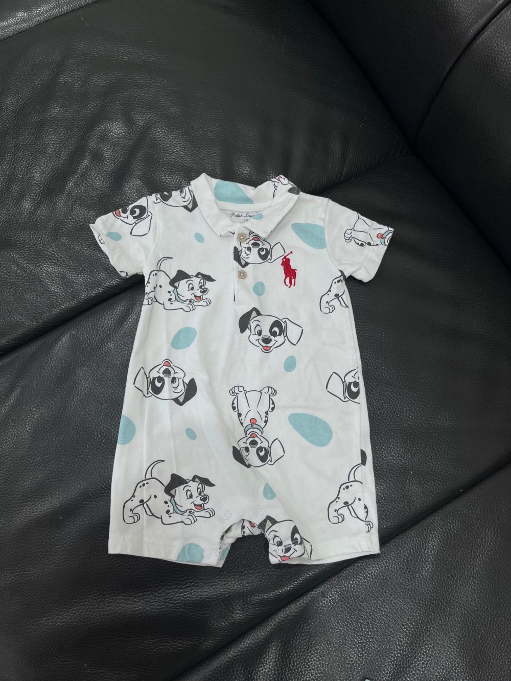 Set 2 bộ bodysuit Ralph Lauren và Obaibi màu xanh, trắng (size: 12m) - Ảnh 16