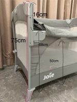 Giường cũi gấp gọn Joie Kubbie Sleep Foggy Gray - Ảnh 22