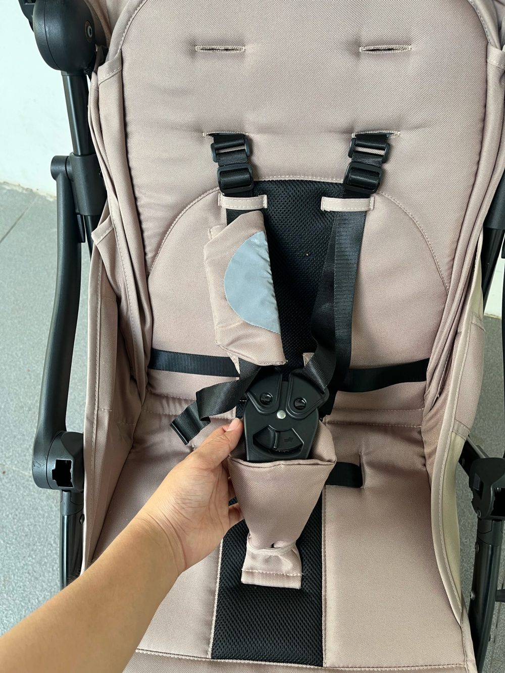 Xe đẩy gấp gọn Hamilton X1 plus màu nâu ánh hồng ( size: sơ sinh -> 20kg) - Ảnh 12