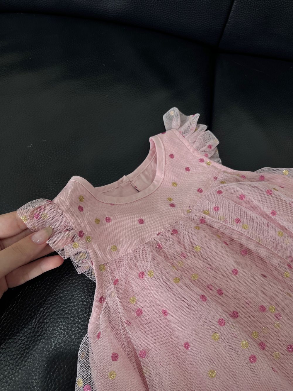 Váy Copenhagen Delights Isabella Baby Girl màu hồng (9→12m) còn tag - Ảnh 3