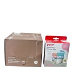 Set 2 hộp miếng thấm sữa Mother-K và túi trữ sữa Pigeon 120ml ( 25 miếng).