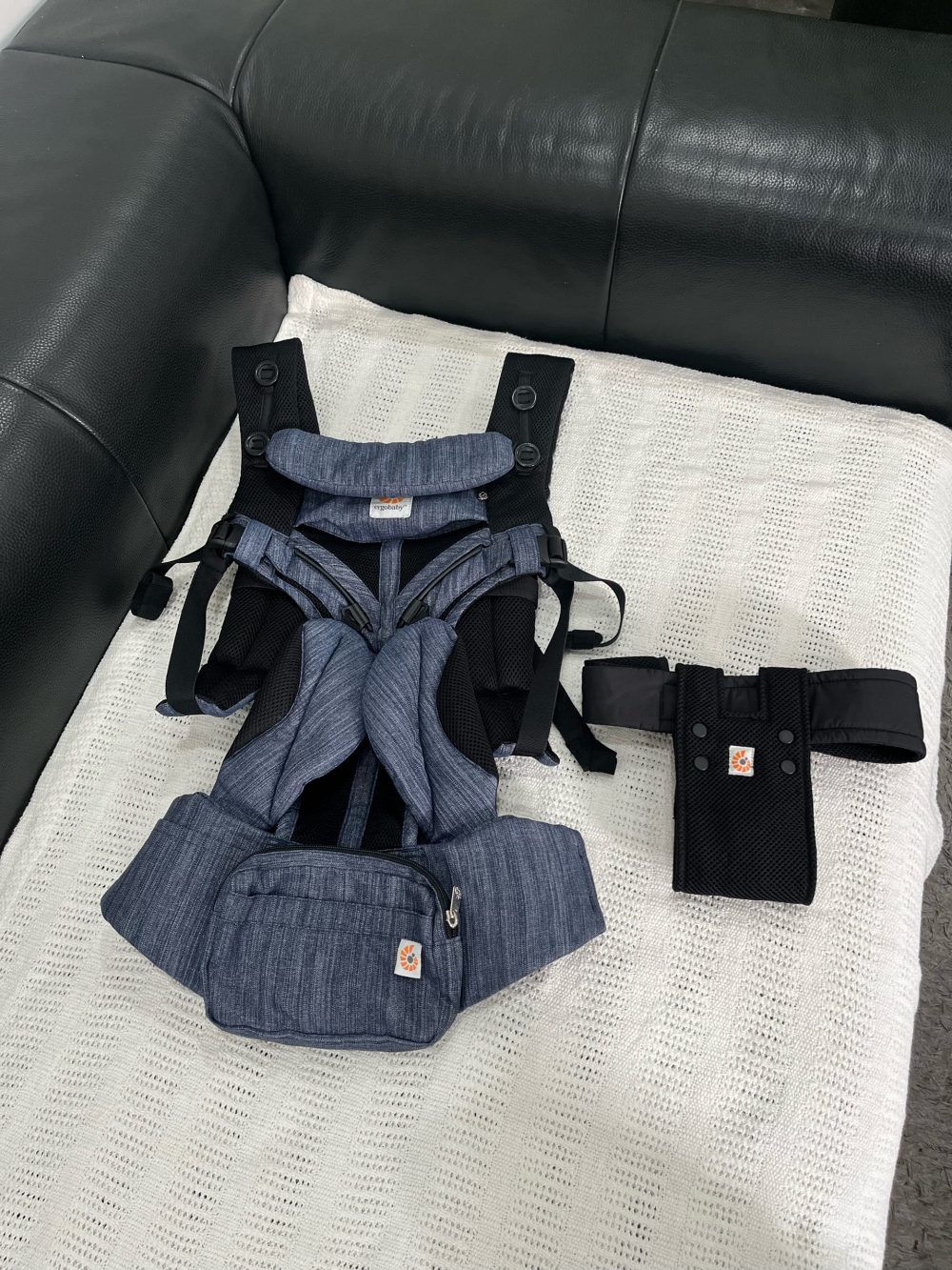 Địu Ergobaby Omni 360 Cool Air Mesh màu Indigo Weave ( size: 0->48m~ 3kg2-> 20kg) - Ảnh 10